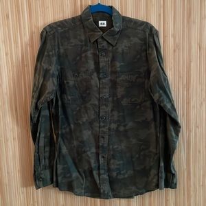 Uniqlo Camo Flannel Shirt